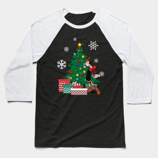 Olive Oyl Around The Christmas Tree Popeye Baseball T-Shirt